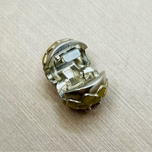 EUC Pandora 791828NBP Sterling Silver Blooming Dahlia Flower Clip Charm - Picture 11 of 13